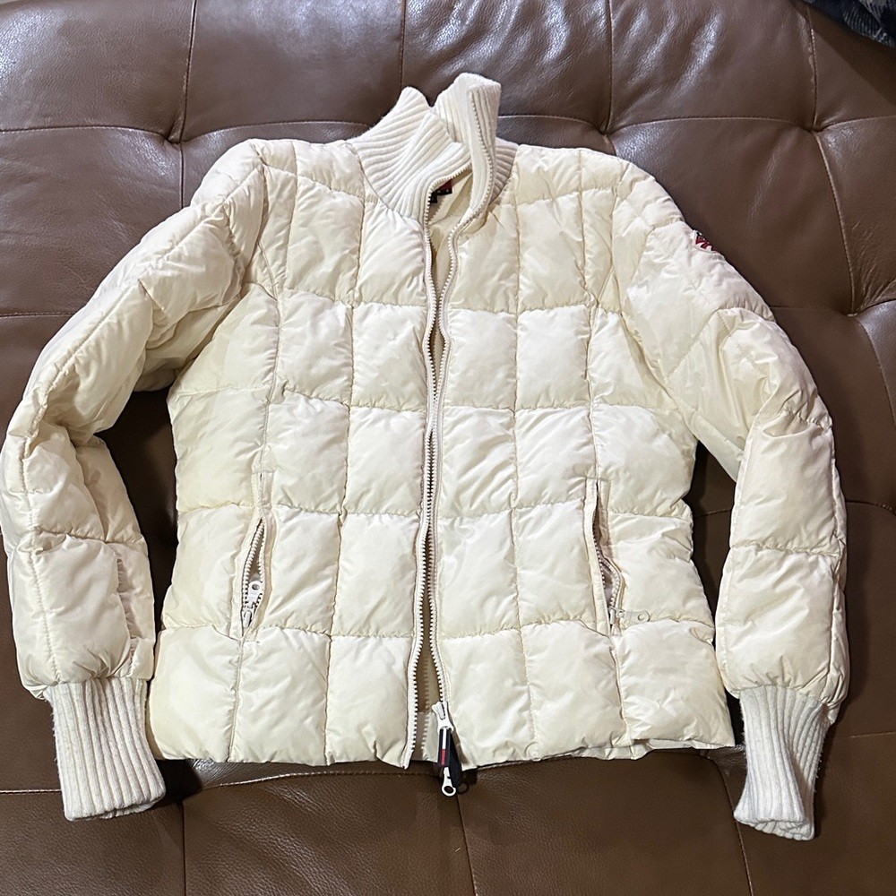 Tommy Hilfiger Women's Cream Puffer Jacket